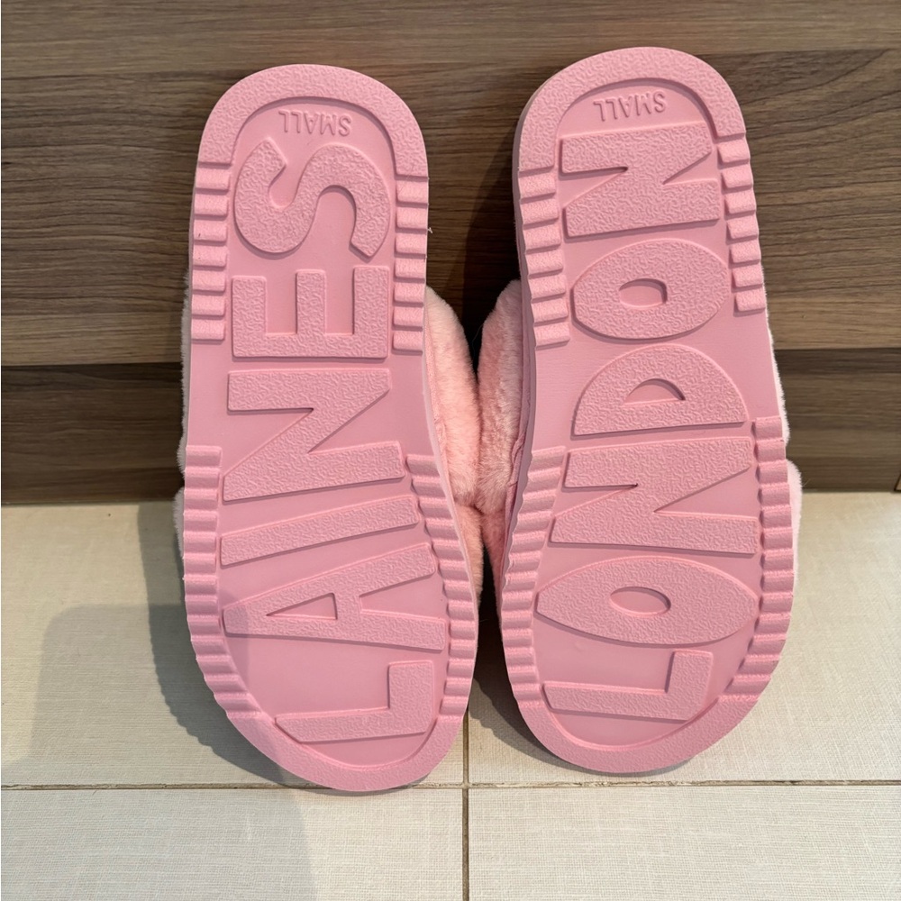 Laines London Pink Beverly Hills Slippers Size 5-6 - Picture 5 of 5